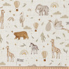 Printed Cotton LIHELLO2 Ecru / Camel